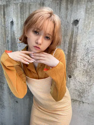 ショート カラー ショート/ボブ専門 宮脇美奈/南船場のヘアスタイル