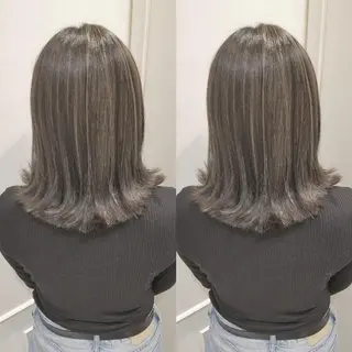 セミロング カラー grow上野御徒町【グロウ】所属・ブリーチ・ハイトーン 特化🎉内山のヘアスタイル