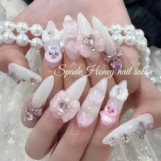 ネイル 🫧🩵ふわりん 🎀🧸のネイルデザイン