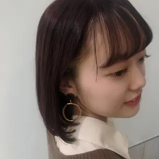 ミディアム カラー 透明感カラー🩵 mioのヘアスタイル