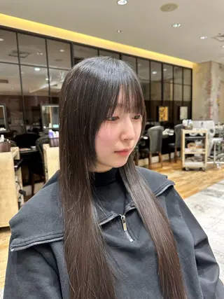 ロング レイヤー/艶カラー 韓国/石戸谷海斗のヘアスタイル