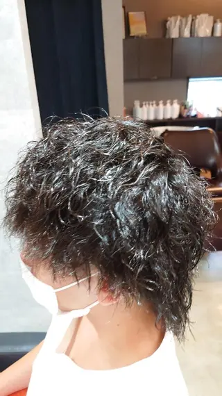 パーマ メンズ 浅野  勇貴のヘアスタイル