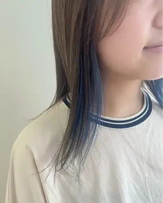 セミロング カラー 暖色カラー/似合わせ カット/名古屋/辻のヘアスタイル