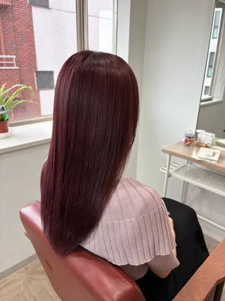 ロング カラー 檜山 知可子のヘアスタイル