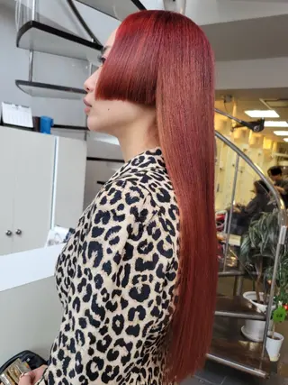 ロング 遠藤 史秋のヘアスタイル