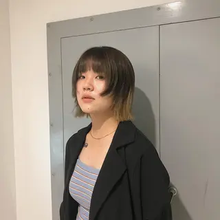 ショート ウルフ/レイヤー /パーマ/島田陽稀のヘアスタイル