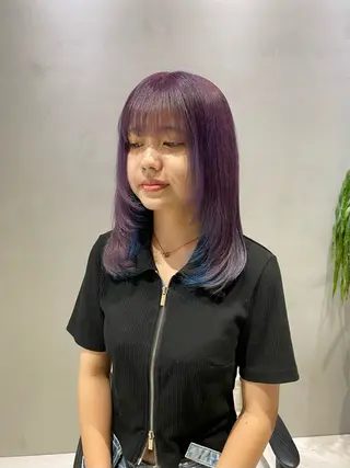 ミディアム カラー yukari🌷名駅 *大人かわいい艶髪のヘアスタイル