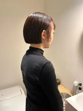 ショート カラー FILMS所属・タグチ アスカのヘアスタイル