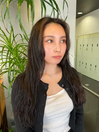 ロング パーマ パーマ/ボブ/ ヘルシーカラー/風花のヘアスタイル