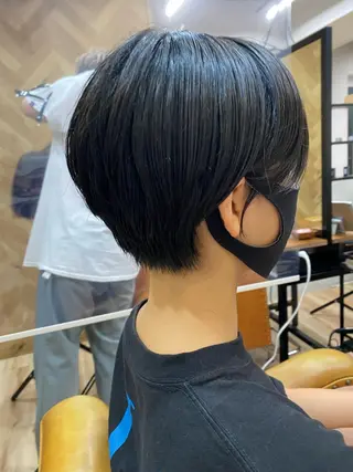 ショート カラー パーマ ヘアアレンジ Riposo.所属・✨艶髪✨ 奈須晴香のヘアスタイル