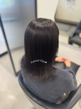 セミロング カラー 🤍うる艶カラー🤍 たむら みなみ 銀座のヘアスタイル