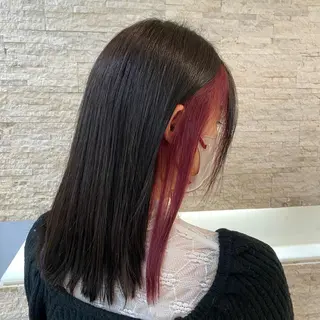 セミロング カラー Agu hair TENOE大宮氷川参道店所属・☀️透明感艶感カラー 増田魁土☀️のヘアスタイル