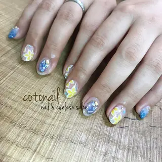 ショート ネイル ツメトマツゲ .のネイルデザイン