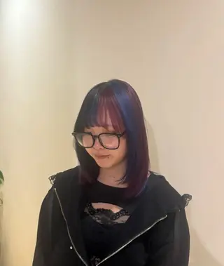 ミディアム 7Velvet所属・あゆみ︎︎✮／ 暖色カラーのヘアスタイル