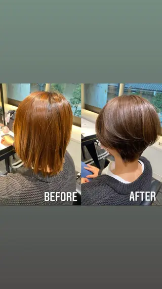 ショート カラー 美髪×髪質改善 🖤Yukineのヘアスタイル