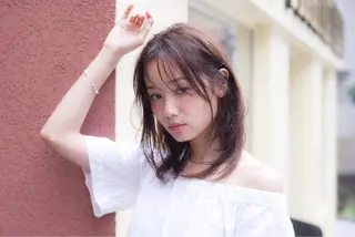 セミロング カラー 髪質改善/艶髪 🫧高橋湧也のヘアスタイル