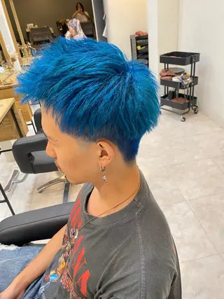 ショート カラー ヘアアレンジ ブリーチ/髪質改善/ メンズ/ KOKIのヘアスタイル