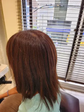 ミディアム カラー/髪質改善/ カット/にこるのヘアスタイル