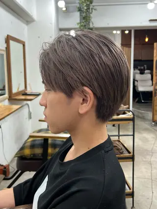 ショート カラー メンズ 木村陸弥 透明感/赤み消しのヘアスタイル