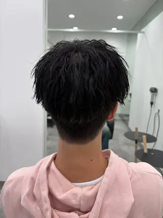 ショート パーマ メンズ 💝似合わせカット& カラーUruna💝のヘアスタイル