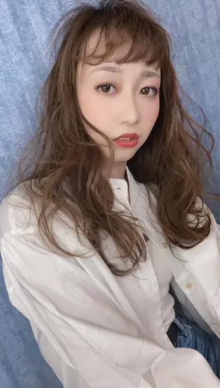 セミロング ハッシュカット/ボブ /レイヤー/彩奈のヘアスタイル