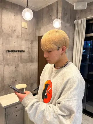 カラー メンズ PRODUCTIONS宇都宮所属・宇都宮唯一の薬剤使用 Ryukiのヘアスタイル