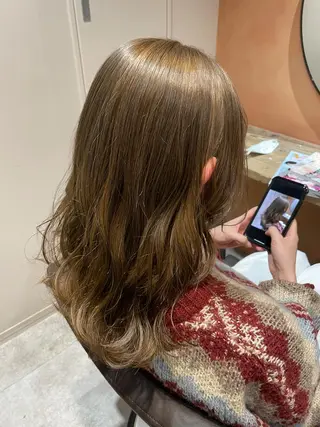 セミロング カラー 💐パーソナルカラー /市橋加菜💐のヘアスタイル