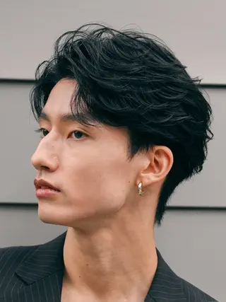ショート パーマ メンズ fifth  SAKAE所属・山本千太 ✨メンズパーマ✨のヘアスタイル