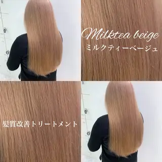 ロング 大人上品🤍明るめ ベージュ🤍REOのヘアスタイル