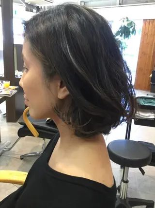 ミディアム 平 一裕のヘアスタイル