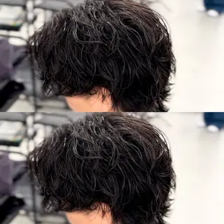 パーマ メンズ 渋谷サーフカール アメカジ美容師のヘアスタイル