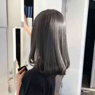 セミロング 柔らか透け感カラー 🌿ムロヤリョウスケのヘアスタイル