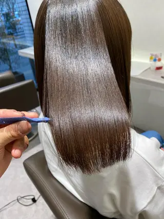 セミロング ムトウセイマ/艶髪 /艶ケアWブリーチのヘアスタイル