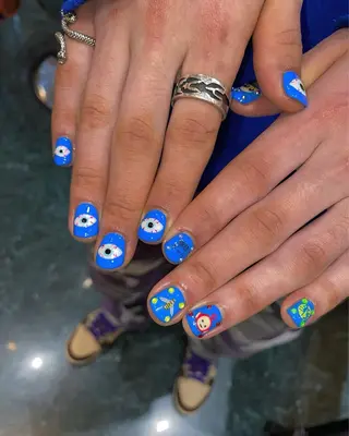 ネイル 福の爪 🍒福山千晴のネイルデザイン