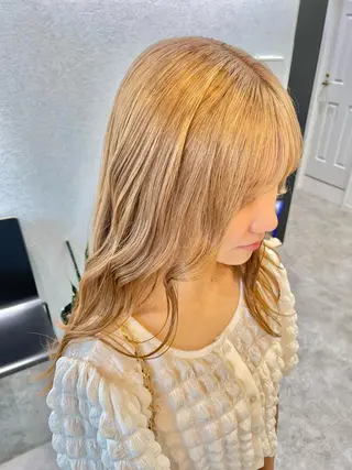 ロング カラー ブリーチ/ハイトーン 🌏💊RAINEのヘアスタイル