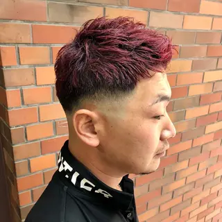 ショート カラー ヘアアレンジ メンズ 浦野 梓のヘアスタイル