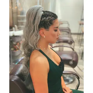 ロング カラー パーマ ヘアアレンジ メンズ キッズ BRAIDS💎愛子 大人ハイライト💎のヘアスタイル