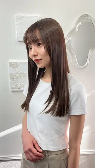 ロング カラー soigné 表参道【ソワネ】所属・🖱️透明感カラー ×髪質改善Rikyuのヘアスタイル