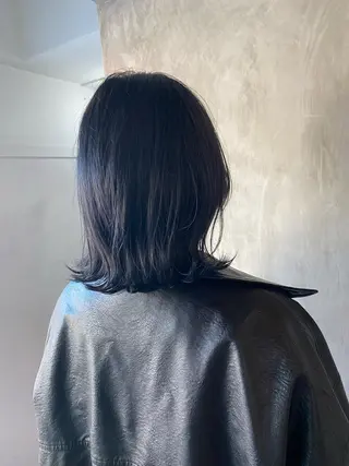 ミディアム カラー 飯田 晟恭のヘアスタイル