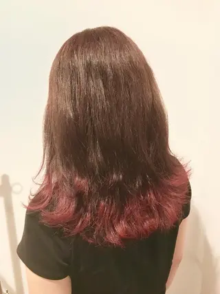 ミディアム カラー エリアNo.1カラー ⭐️hikaru⭐️のヘアスタイル