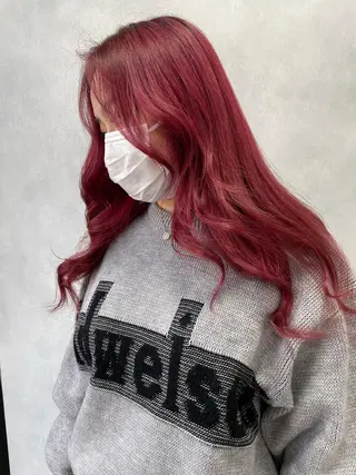 セミロング カラー ✨ブリーチ特化✨ 💚Acchon💚のヘアスタイル