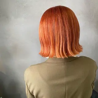 ミディアム カラー La fith hair Glanz 桂店所属・内藤 夏樹のヘアスタイル