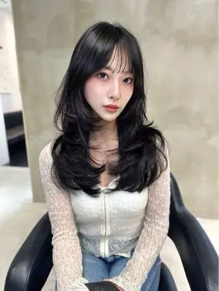 ロング カラー 中韓🇨🇳🇰🇷 🤍TAKAHIROのヘアスタイル