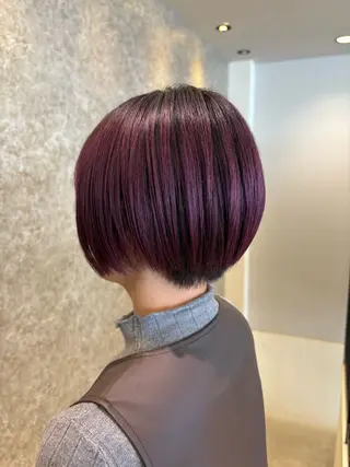 ショート カラー アベ ミスズのヘアスタイル