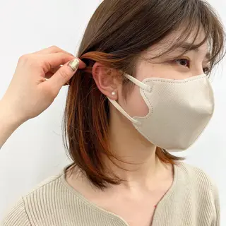 ミディアム SYUK高円寺所属・ベージュ/暖色カラー /ボブ/ミカのヘアスタイル