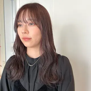 セミロング カラー 透明感カラー/ 寺田千雅子のヘアスタイル