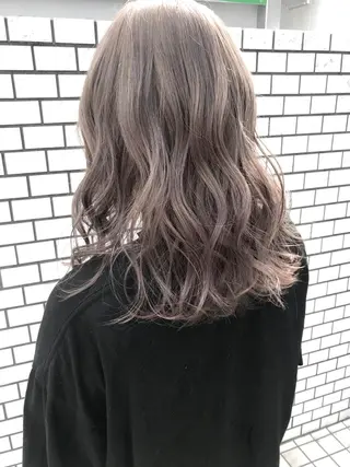 ミディアム カラー 映える顔周りカット ♥️韓国ヘア"ちぇるのヘアスタイル