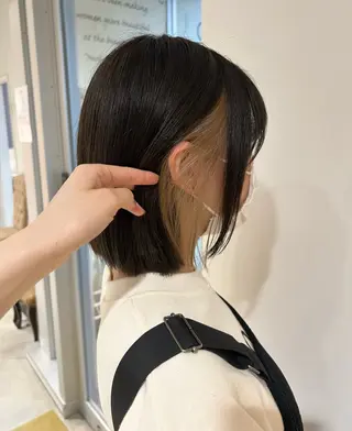 ミディアム カラー 関口 桃花🌷 暖色カラーのヘアスタイル