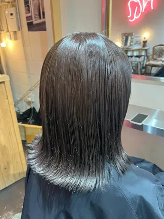 ミディアム chikashitsu所属・Junmi/ﾁｶｼﾂ /堀江のヘアスタイル