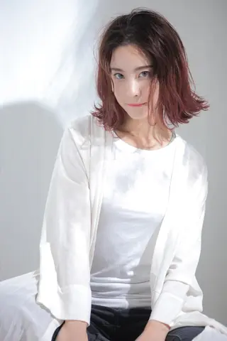 ミディアム カラー 福岡天神⭐︎ lotyのヘアスタイル